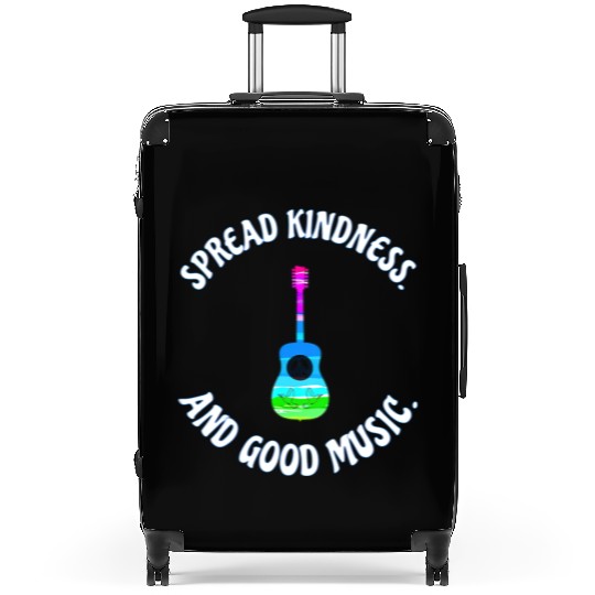 SPREAD KINDNESS AND GOOD MUSIC GUITAR LOVE Suitcases