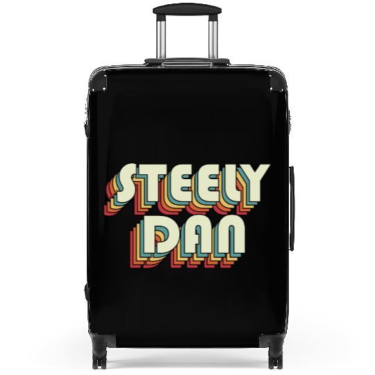 Steely Dan | Unique Retro Faded-Style Typography Suitcases