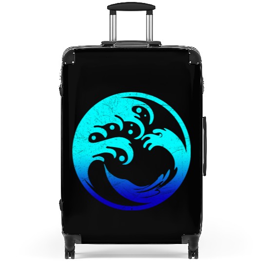 Maori Ocean Circle Tattoo Gift Idea Suitcases