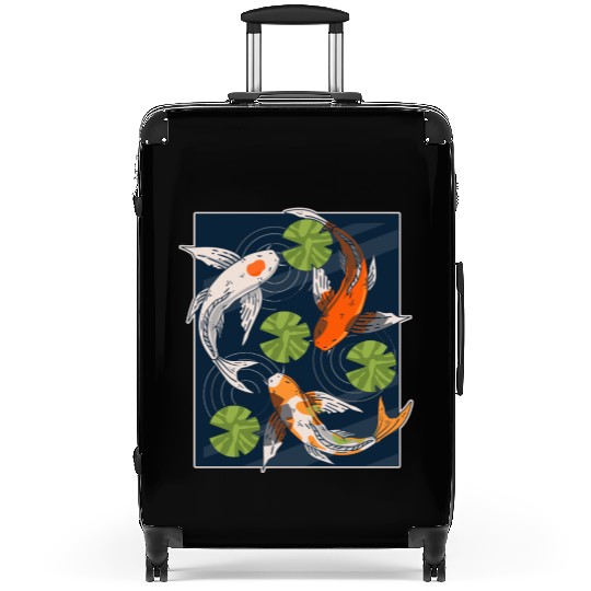 Koi Fish Lover Asian Japanese Carp Water Pond Anim Suitcases