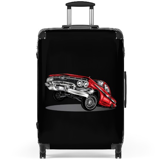 lowrider car Suitcases