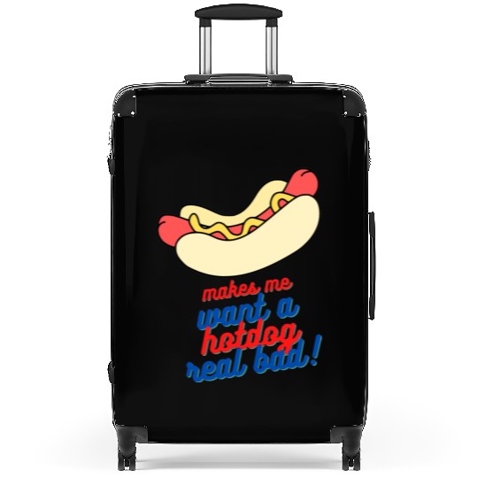 Makes me want a hot dog real bad Suitcases