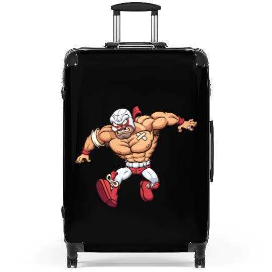 Mexican wrestler Suitcases
