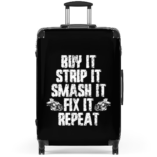 Buy Strip Smash Fix Repeat Demolition Derby Car Suitcases