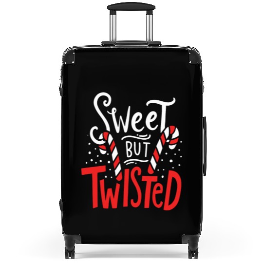 Sweet But Twisted Funny Christmas Candy Lollipop C Suitcases