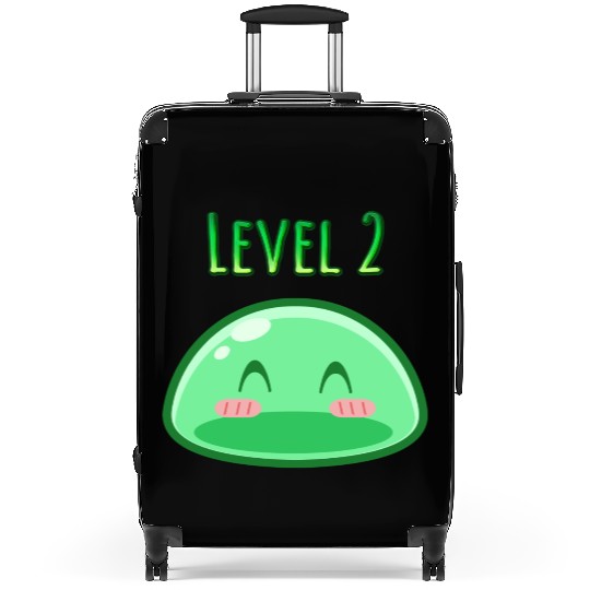 Cute Green Dungeon Slime Monster Weird Anime Suitcases