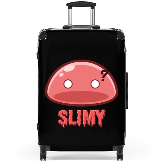 Cute Red Dungeon Slime Monster Weird Anime Suitcases