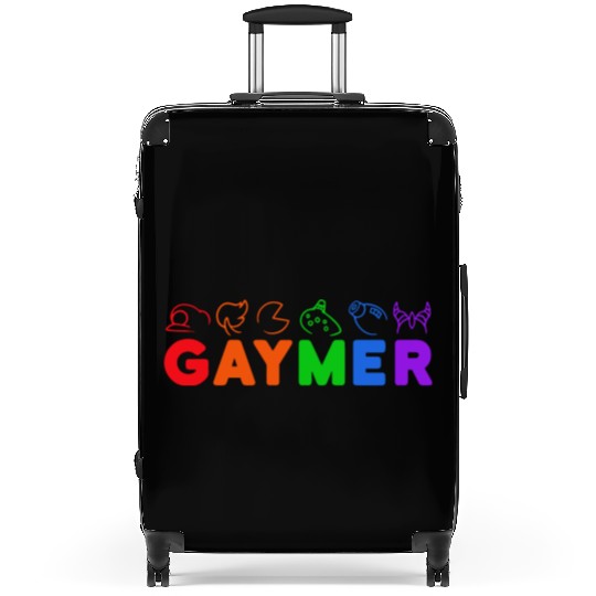 gaymer / gay pride gamer Suitcases