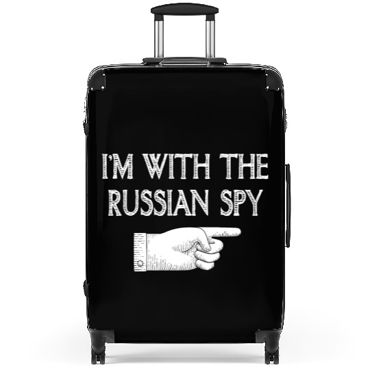 I'm With Russian spy Matching Halloween Costume Suitcases