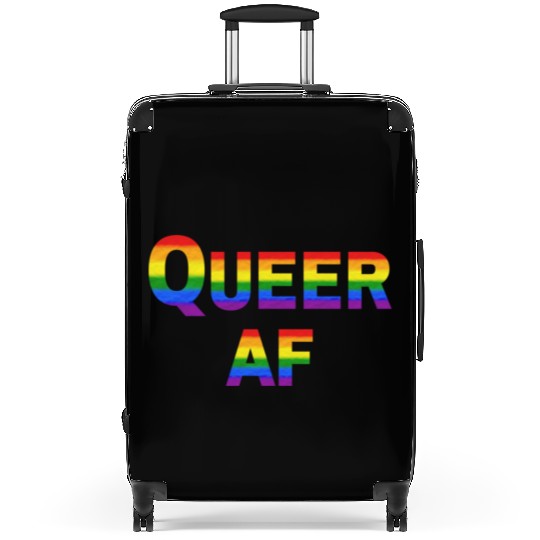 Queer AF Rainbow Spectrum Suitcases