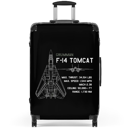 F 14 Tomcat Schematics Suitcases