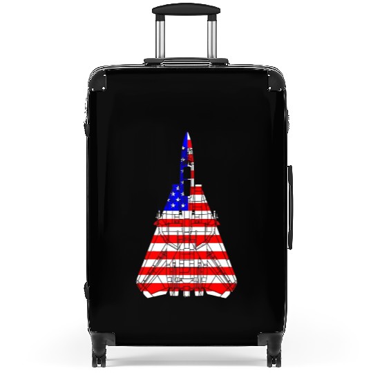 United States F 14 Tomcat Flag Suitcases
