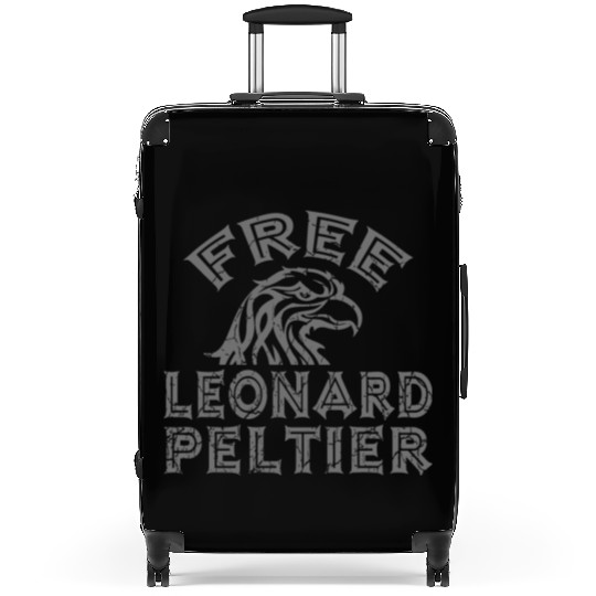 FREE LEONARD PELTIER EAGLE NATIVES grau used look Suitcases