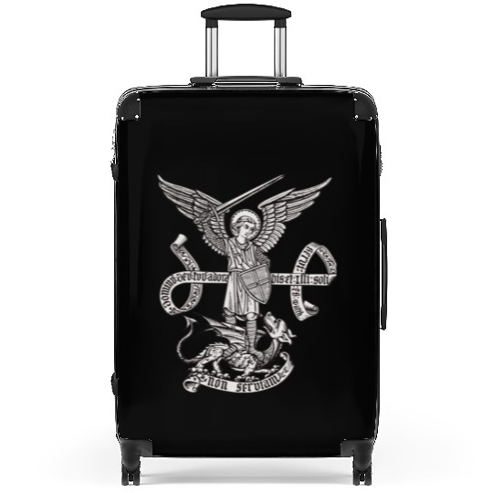 Saint St Michael Catholic Archangel Angel Defender Suitcases
