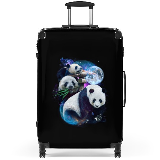 3 Moon Panda Funny Sichuan Bamboo Bear Animal Love Suitcases
