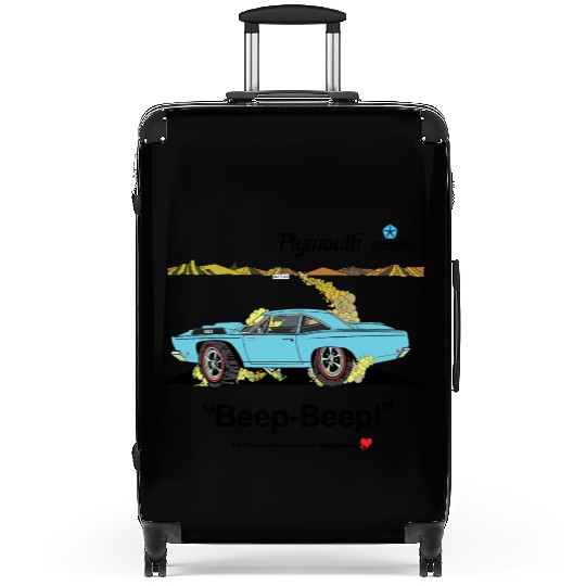 1968 Plymouth Road Runner Salt Flats Light Blue Suitcases