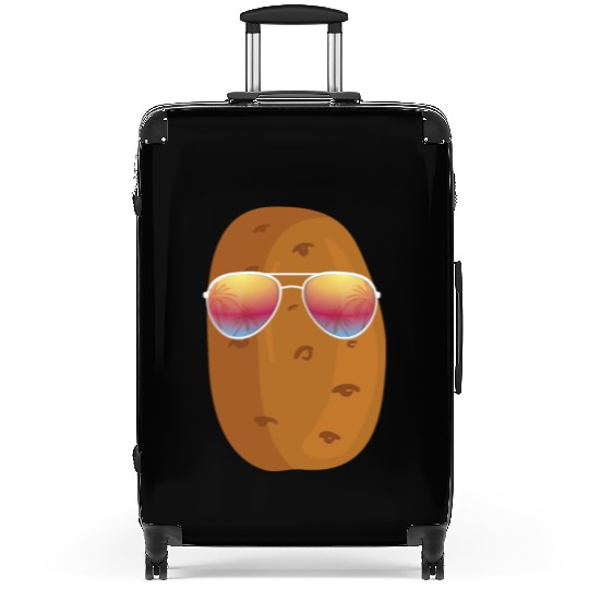Potato With Sunglasses Suitcases