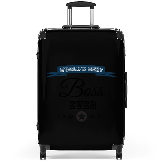 World's best boss ever Suitcases