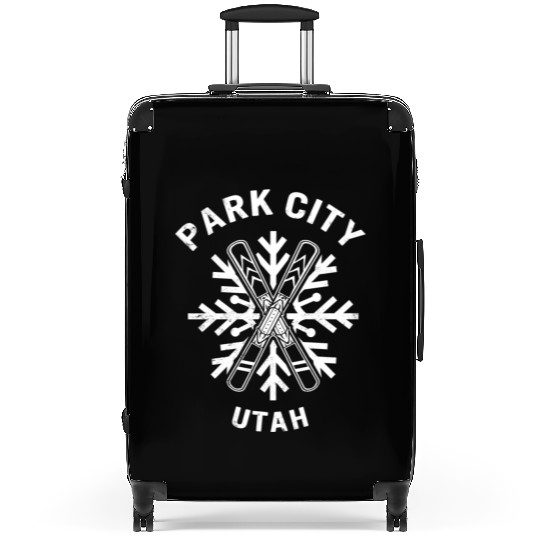 Park City Utah Suitcases, Park City Snowflakes