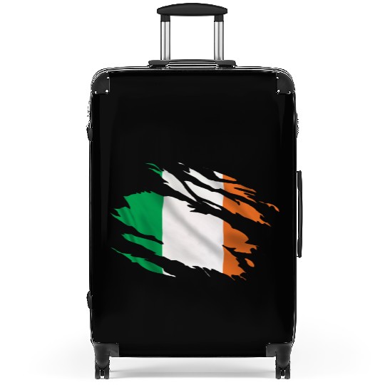 Ireland Ripped Flag Suitcases