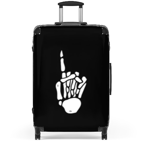 Skeleton Hand Number 1 Pocket Skeleton Number One Suitcases