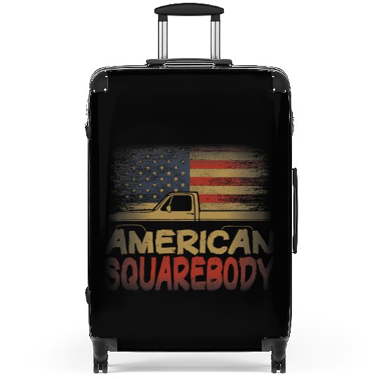 American Flag Square Body American Squarebody Suitcases