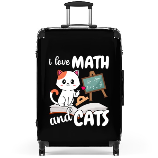 I Love Math And Cats Mathematics Suitcases