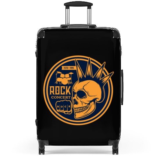 Heavy rock and punk music Suitcases