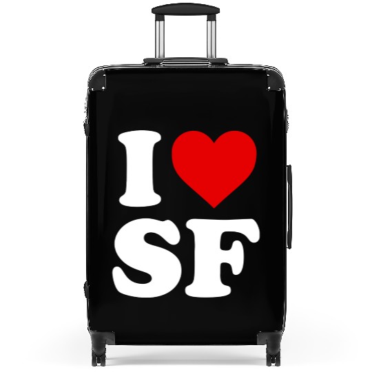 I Love Sf San Francisco Heart Suitcases