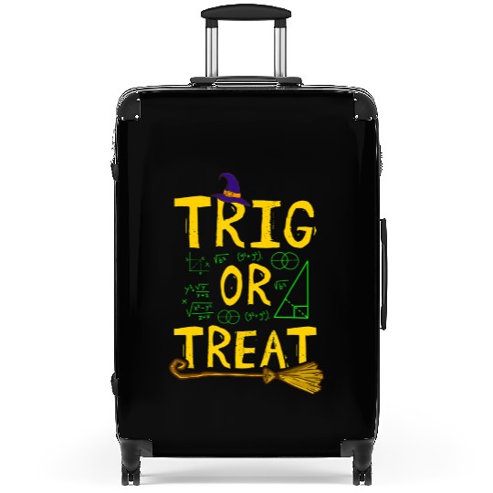 Halloween Math Teacher Trig Or Treat Student Suitcases