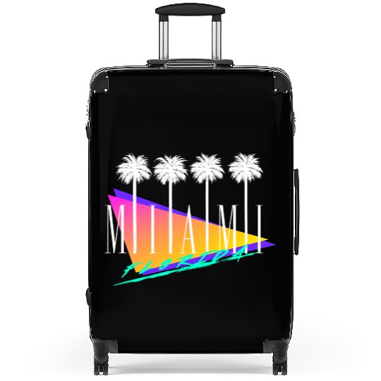 Miami Florida Retro Style Suitcases