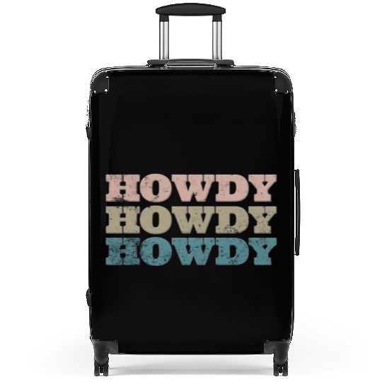 Howdy Western Cowboy Rodeo Country Southern Howdy Suitcases