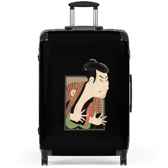 Funny Japanese vintage painting edobei ukiyo-e Suitcases