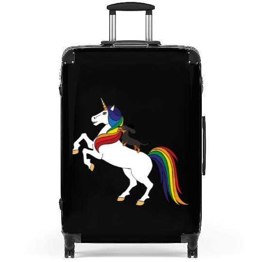 Black Dachshund Suitcases