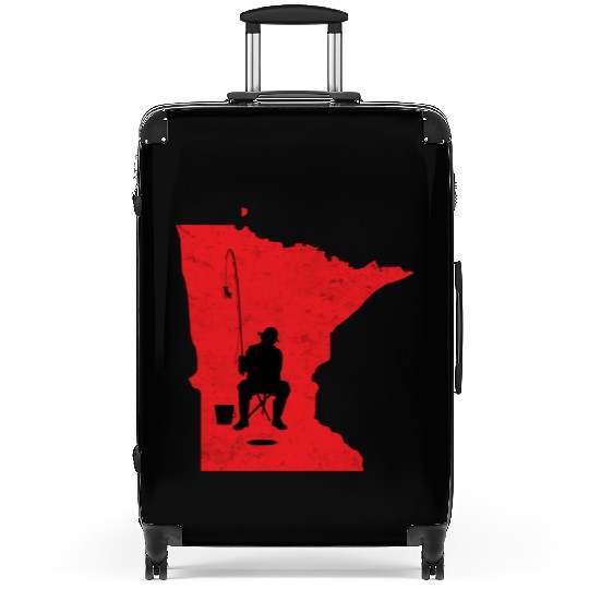 ice fishing, ice fishing ice hole, holes Suitcases