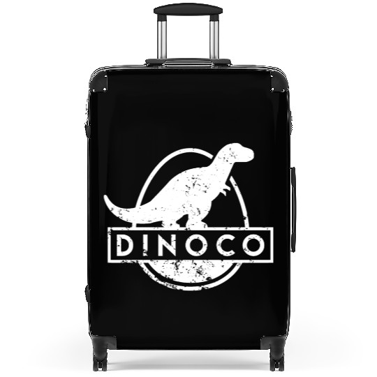 Dinoco White Distressed Suitcases