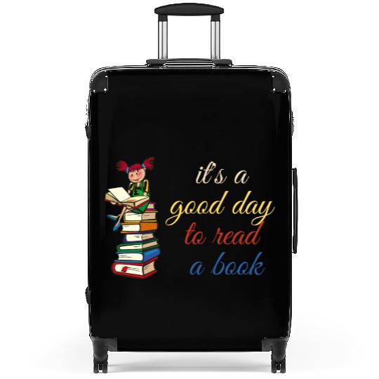 it's a good day to read a book Suitcases