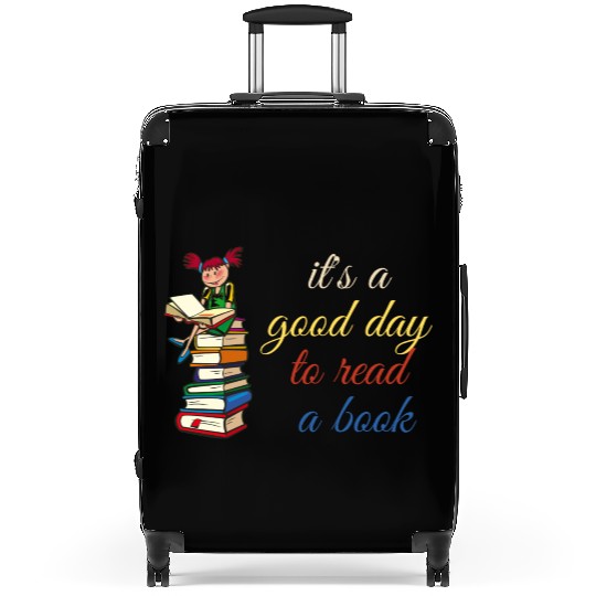 it's a good day to read a book Suitcases
