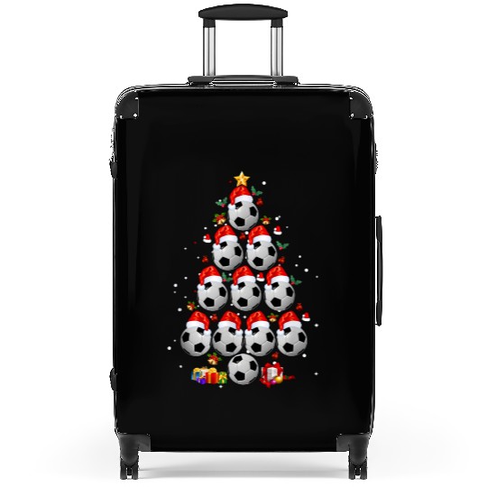 Soccer Balls Christmas Tree Suitcases