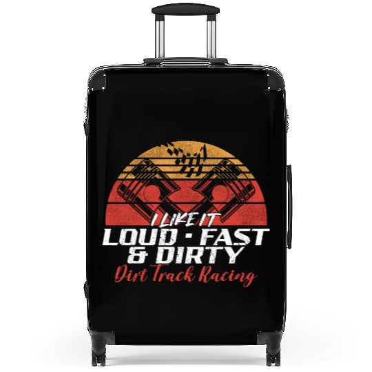 Dirt Track Racing Race Retro Suitcases