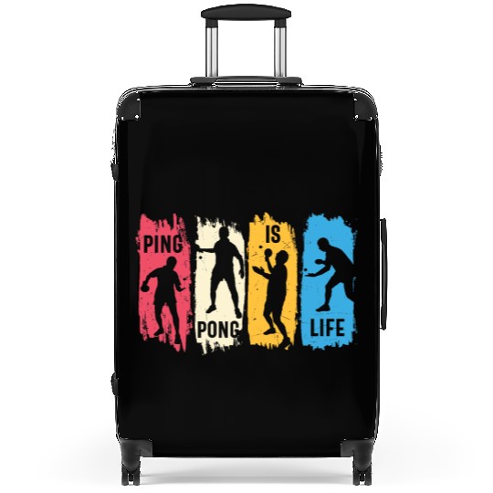 Ping Pong Lovers - Table Tennis - Ping Pong Saying Suitcases