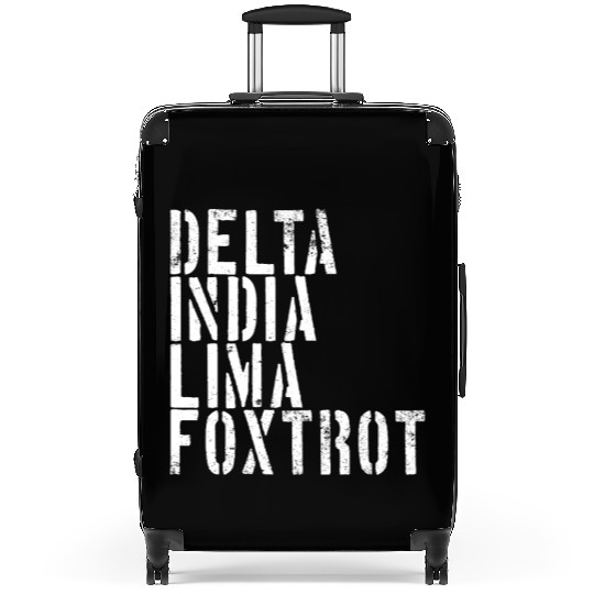 Delta India Lima Foxtrot Phonetic Hot Dad Men's Suitcases