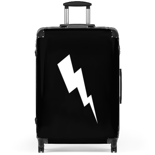 zeus lightening bolt Suitcases