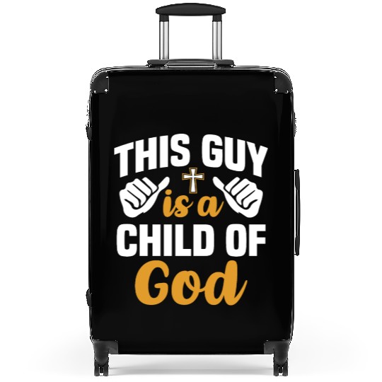 Guy Child of God Christian Religious Apparel Suitcases