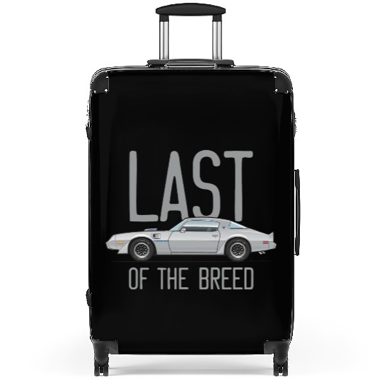 Last of the Breed Platinum w Blue Graphics Suitcases