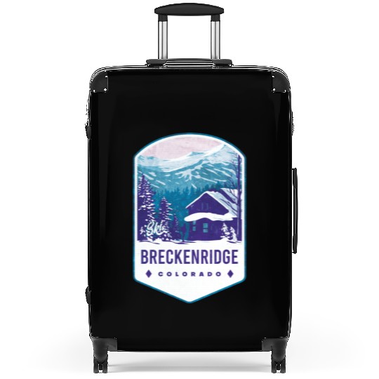 Breckenridge Colorado Ski Badge Suitcases