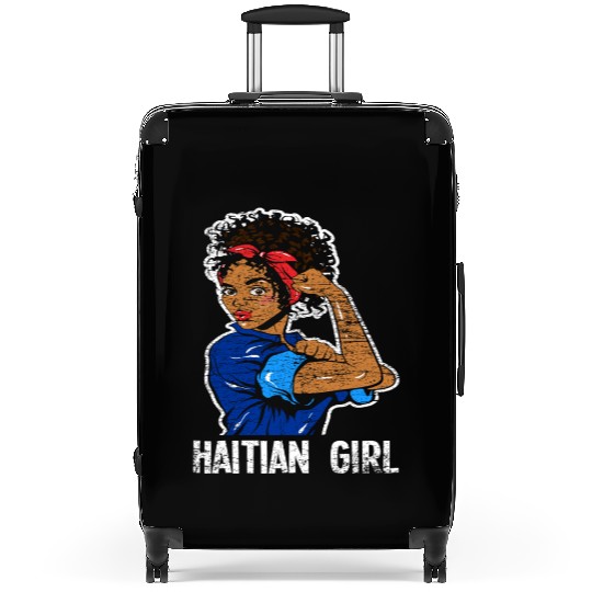 Haiti Girl Caribbean Suitcases