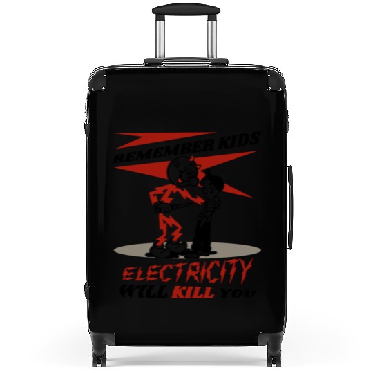 Reddy's Kilowatts Electricity Will Kill You Suitcases