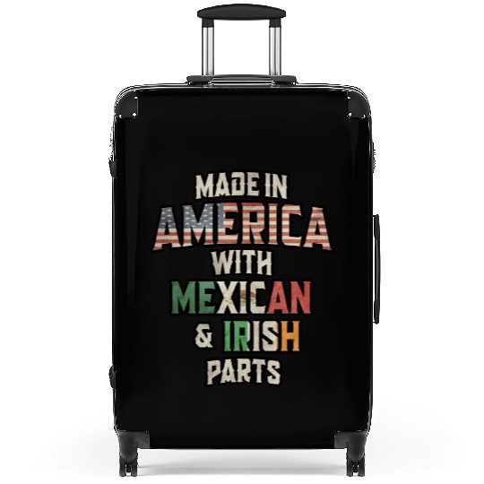 Mexican And Irish Made In America Mix Heritage Vin Suitcases