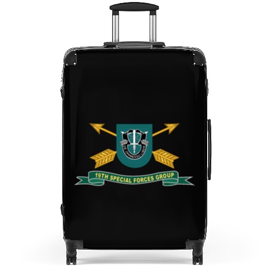 Army 19th Special Forces Group Flash w Br Ribbon Suitcases